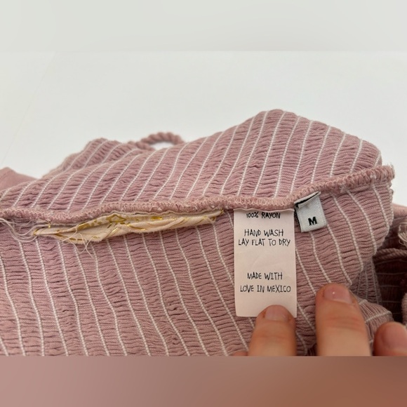 Jen’s Pirate Booty pink tiered strapless halter smocked ruffle Annabella dress - Picture 12 of 17